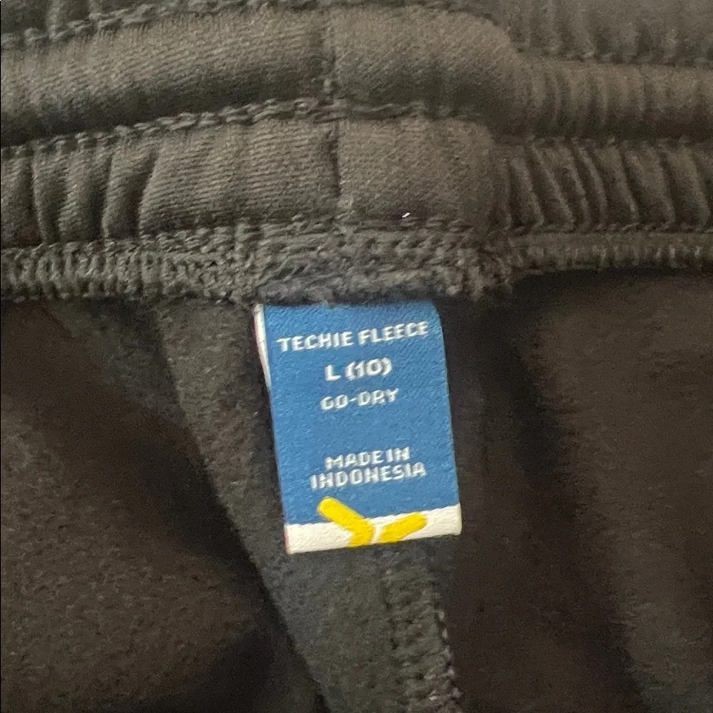 Old Navy Boys Black Techie Fleece Sweatpants Size L (10) NWT